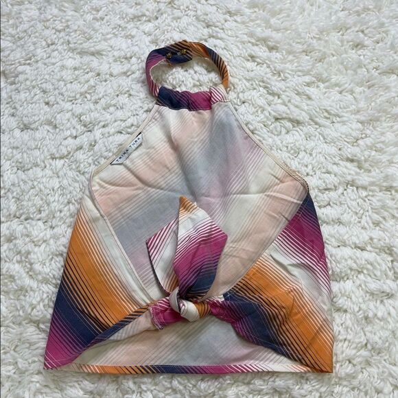 Trina Turk Halter Top Midi Skirt Rainbow Set - Picture 11 of 11